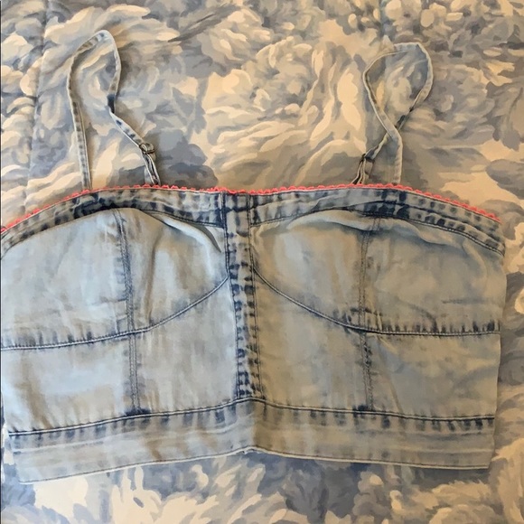 American Eagle denim-ish style crop top - Picture 1 of 5